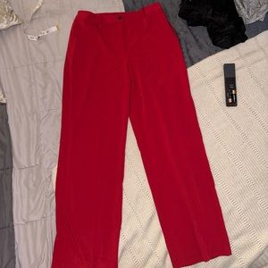 90s crimson wide leg trousers